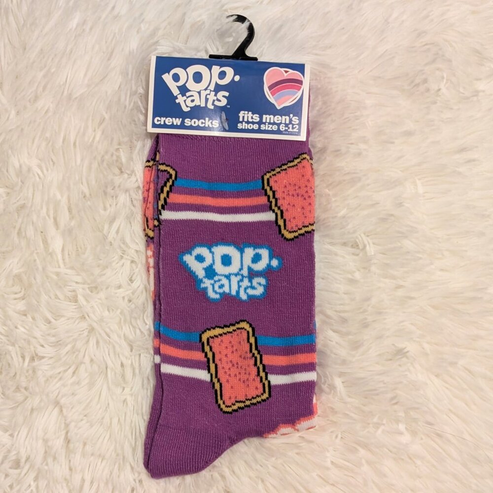 Pop-Tarts Crew Socks, Purple, New